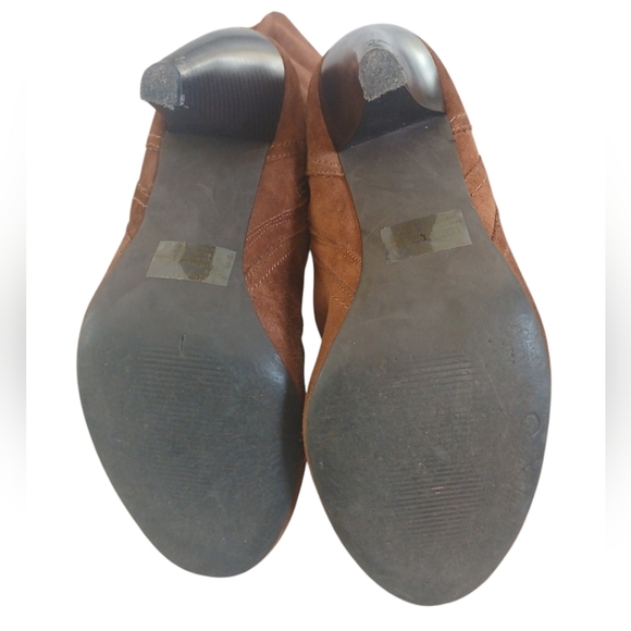 Jessica Simpson Brown Suede Knee High Boots Vernica Tall Heeled Boots sz 9 B - Picture 9 of 15